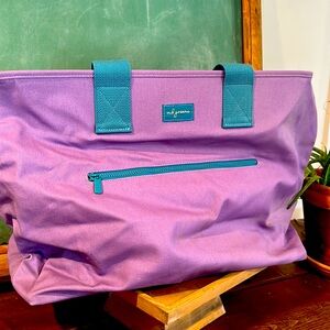 Mb Greene Waterproof Large Purple Tote Bag